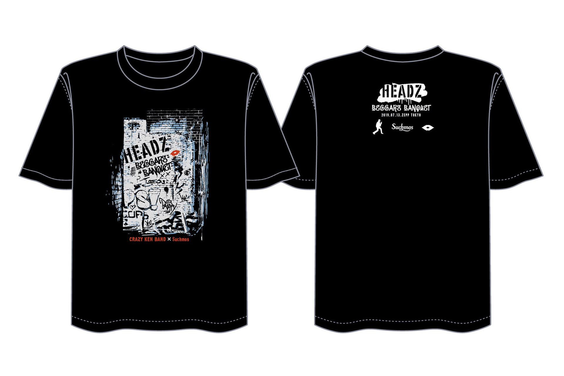 Hot Stuff Promotion 40th Anniversary「HEADZ」クレイジーケンバンド×Suchmos コラボTシャツ